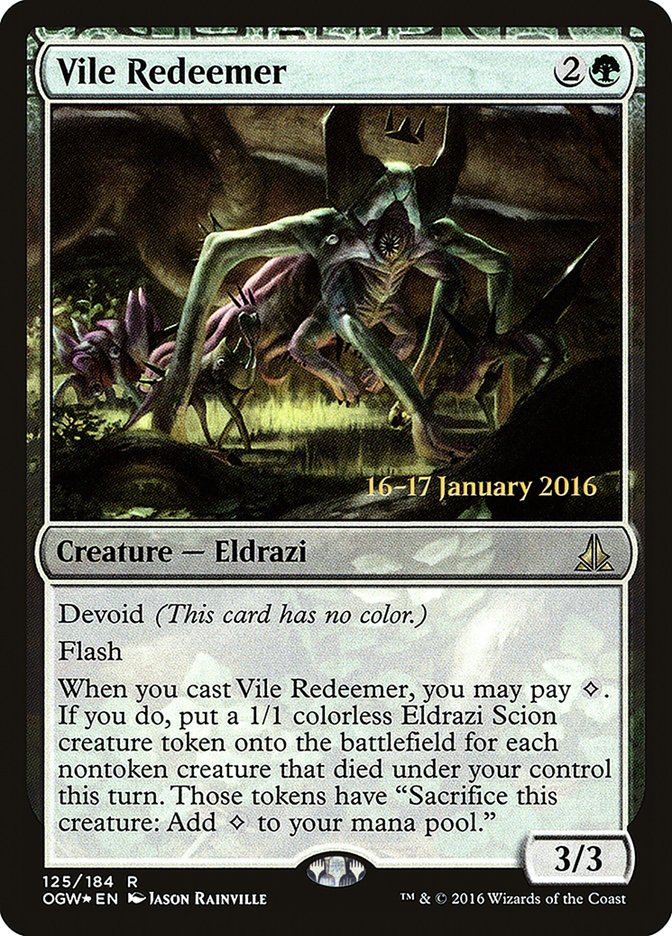 Vile Redeemer [Oath of the Gatewatch Prerelease Promos] | Silver Goblin