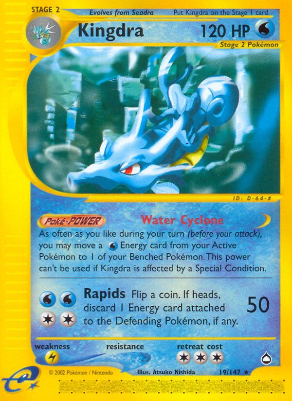 Kingdra (19/147) [Aquapolis] | Silver Goblin