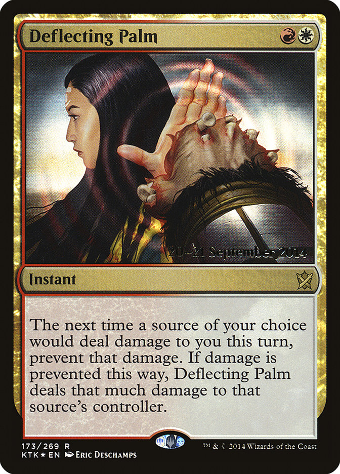 Deflecting Palm [Khans of Tarkir Prerelease Promos] | Silver Goblin