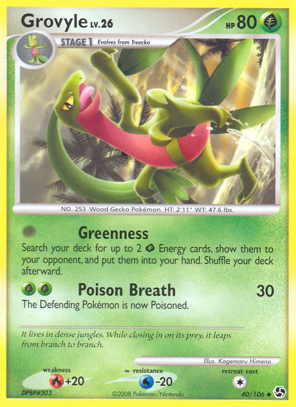 Grovyle (40/106) [Diamond & Pearl: Great Encounters] | Silver Goblin