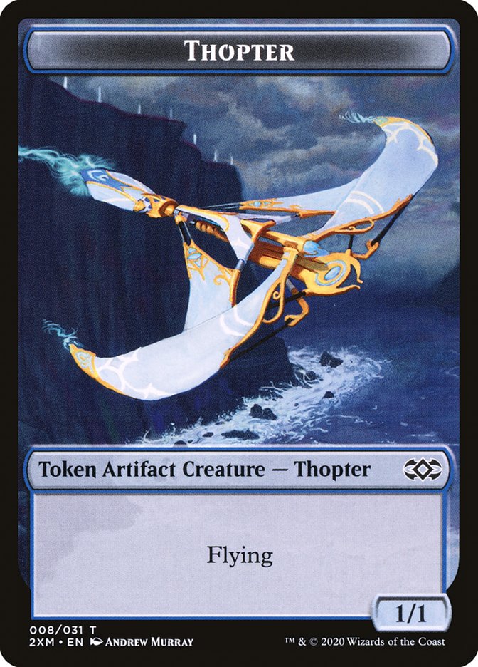 Copy // Thopter (008) Double-Sided Token [Double Masters Tokens] | Silver Goblin