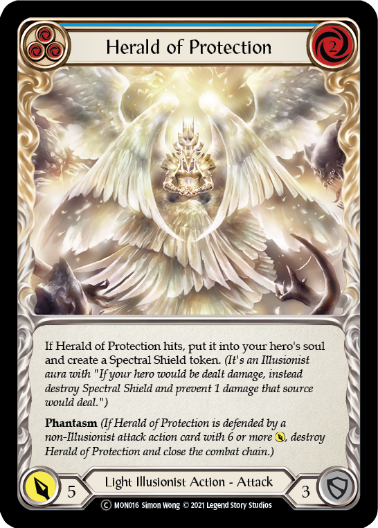 Herald of Protection (Blue) [U-MON016] (Monarch Unlimited)  Unlimited Normal | Silver Goblin