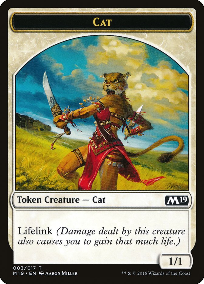 Cat Token [Core Set 2019 Tokens] | Silver Goblin