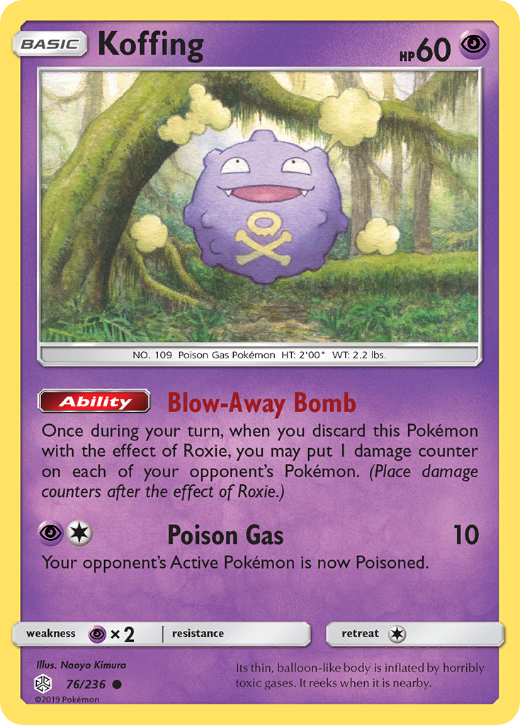 Koffing (76/236) [Sun & Moon: Cosmic Eclipse] | Silver Goblin