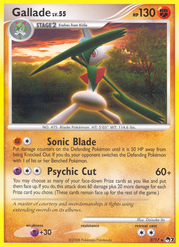 Gallade (2/17) [POP Series 7] | Silver Goblin