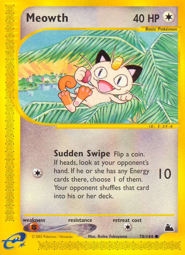 Meowth (78/144) [Skyridge] | Silver Goblin