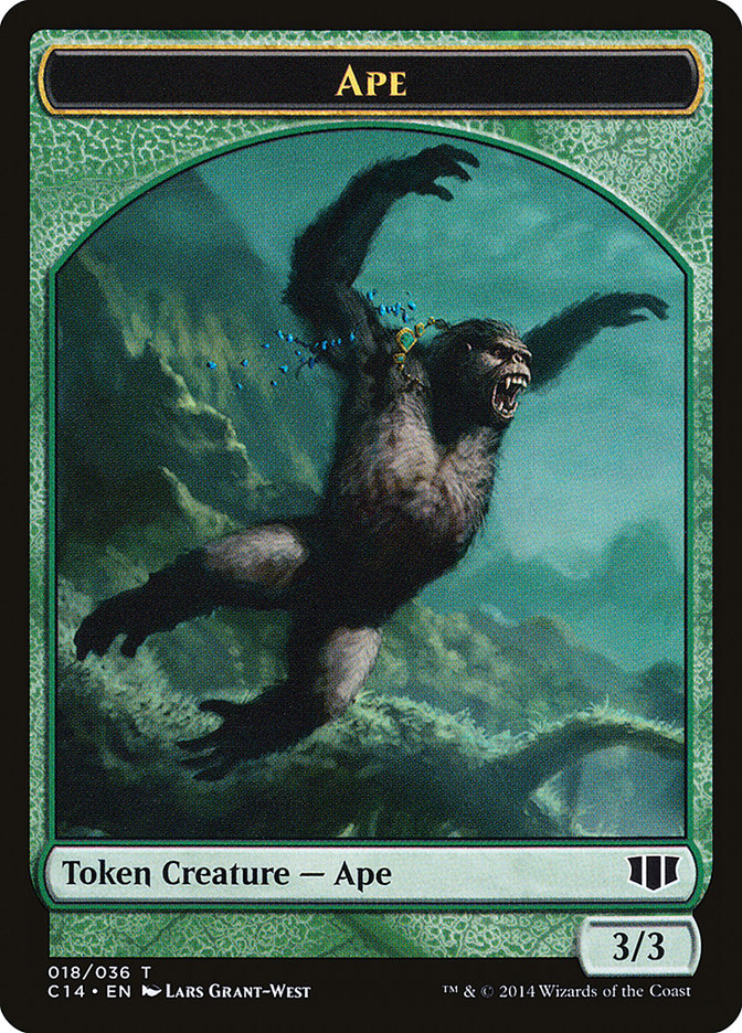 Ape // Zombie (011/036) Double-Sided Token [Commander 2014 Tokens] | Silver Goblin