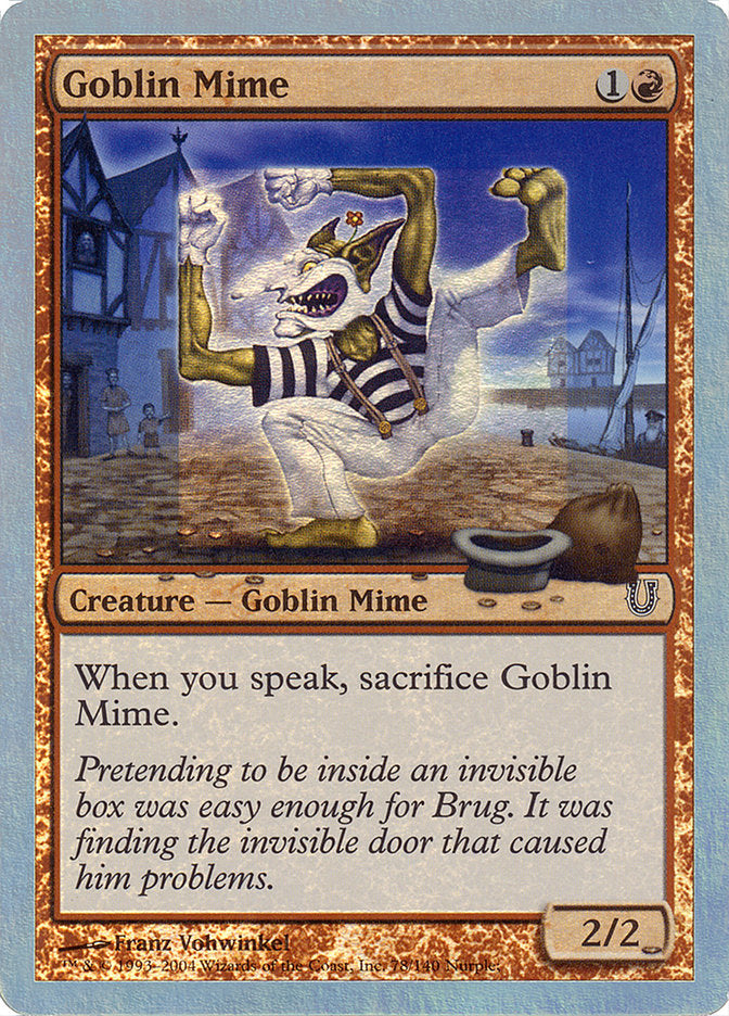 Goblin Mime (Alternate Foil) [Unhinged] | Silver Goblin