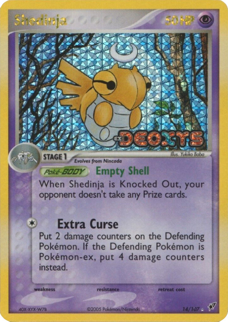 Shedinja (14/107) (Stamped) [EX: Deoxys] | Silver Goblin