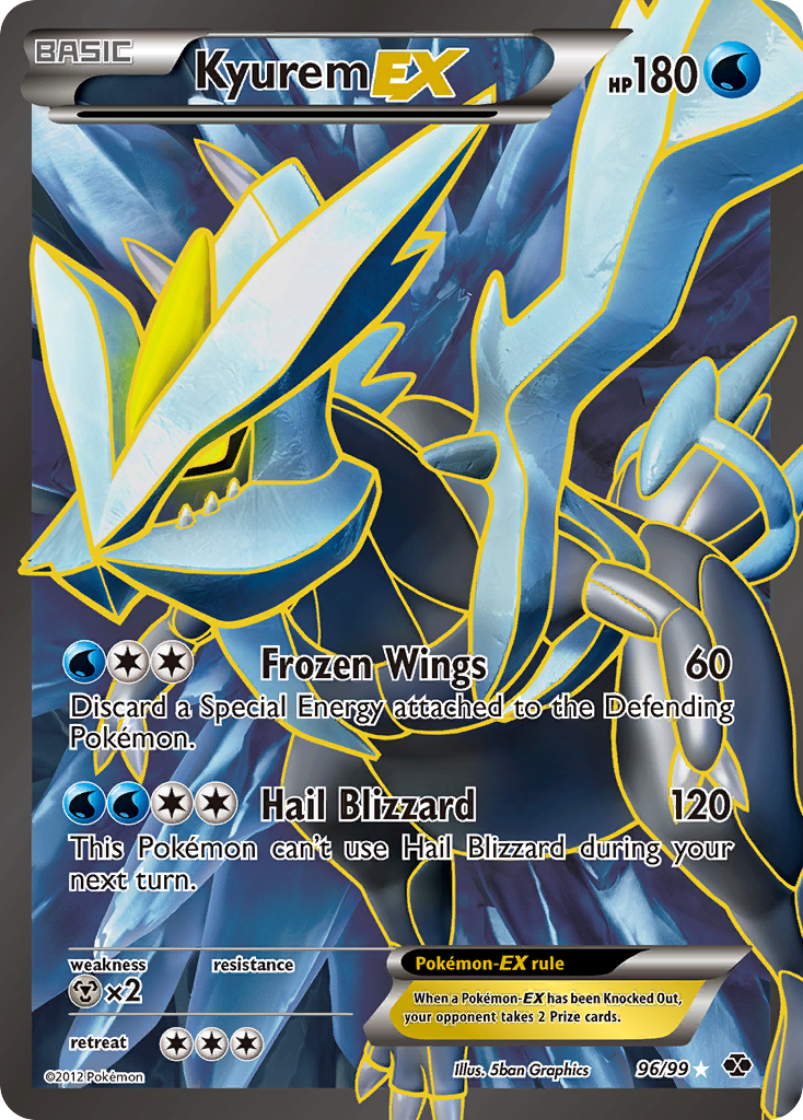 Kyurem EX (96/99) [Black & White: Next Destinies] | Silver Goblin