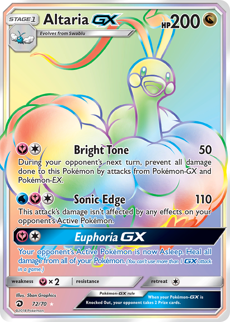 Altaria GX (72/70) [Sun & Moon: Dragon Majesty] | Silver Goblin