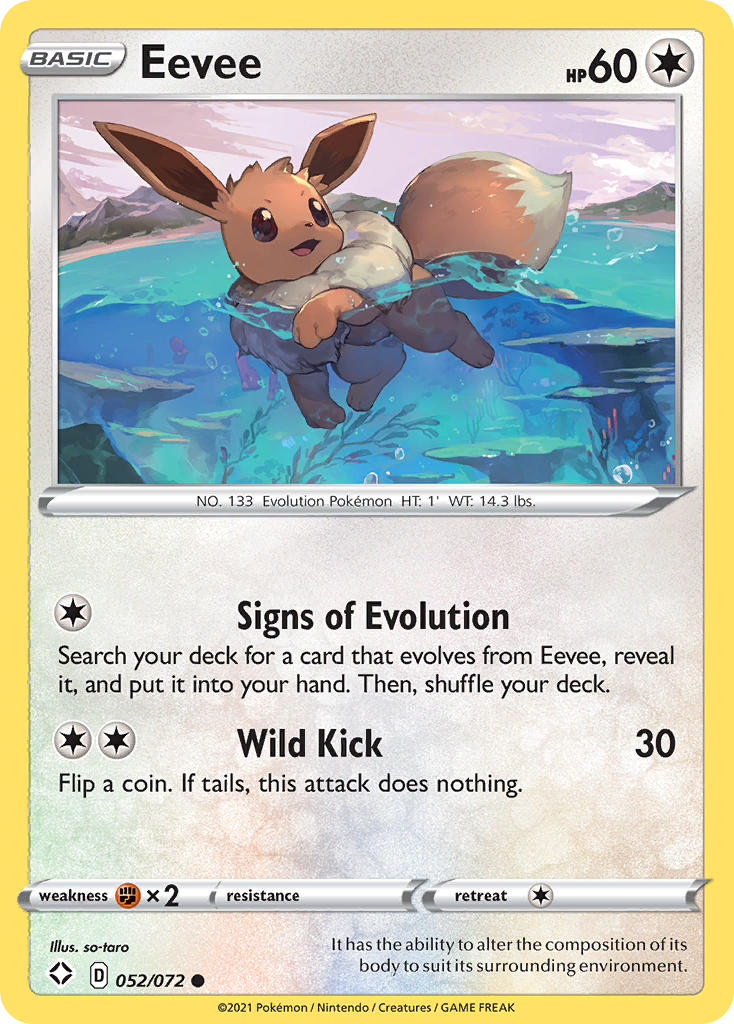 Eevee (052/072) [Sword & Shield: Shining Fates] | Silver Goblin