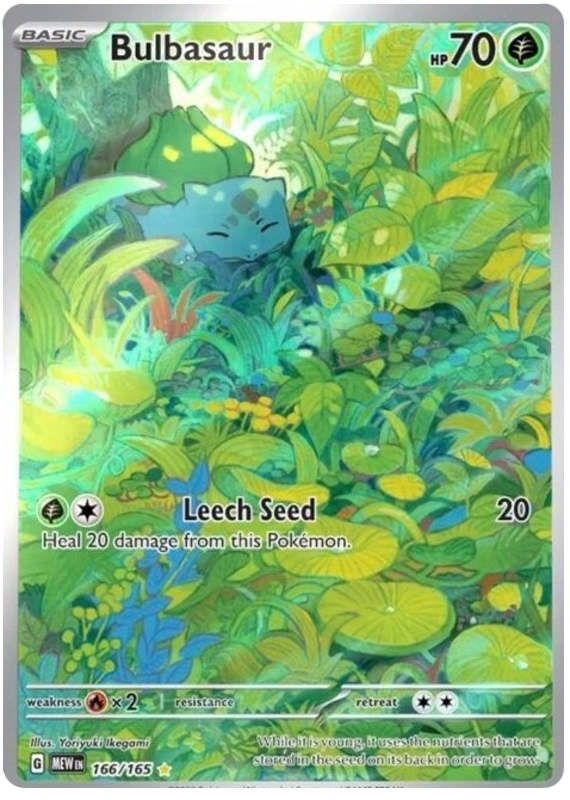Bulbasaur (166/165) [Scarlet & Violet: 151] | Silver Goblin