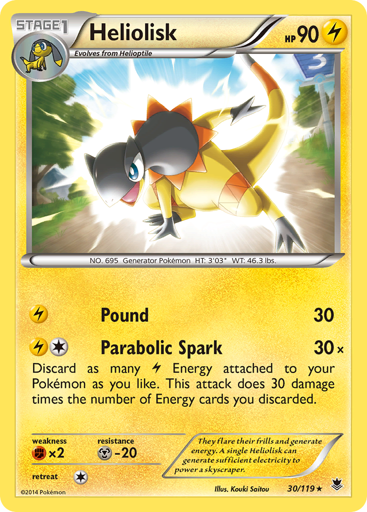 Heliolisk (30/119) [XY: Phantom Forces] | Silver Goblin