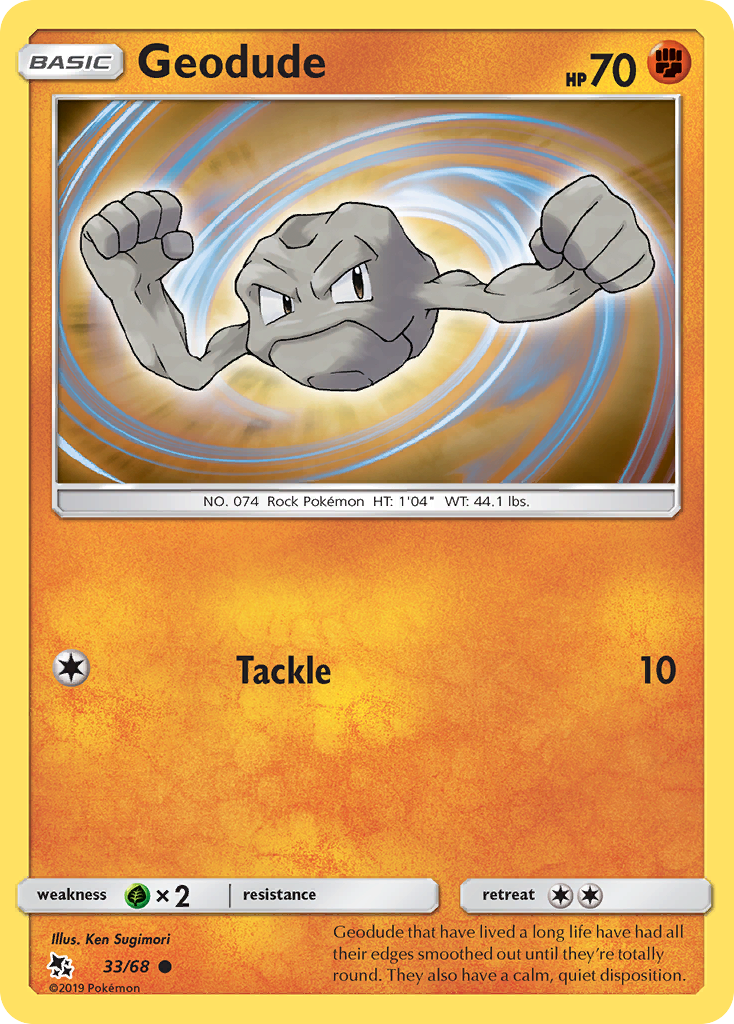 Geodude (33/68) [Sun & Moon: Hidden Fates] | Silver Goblin