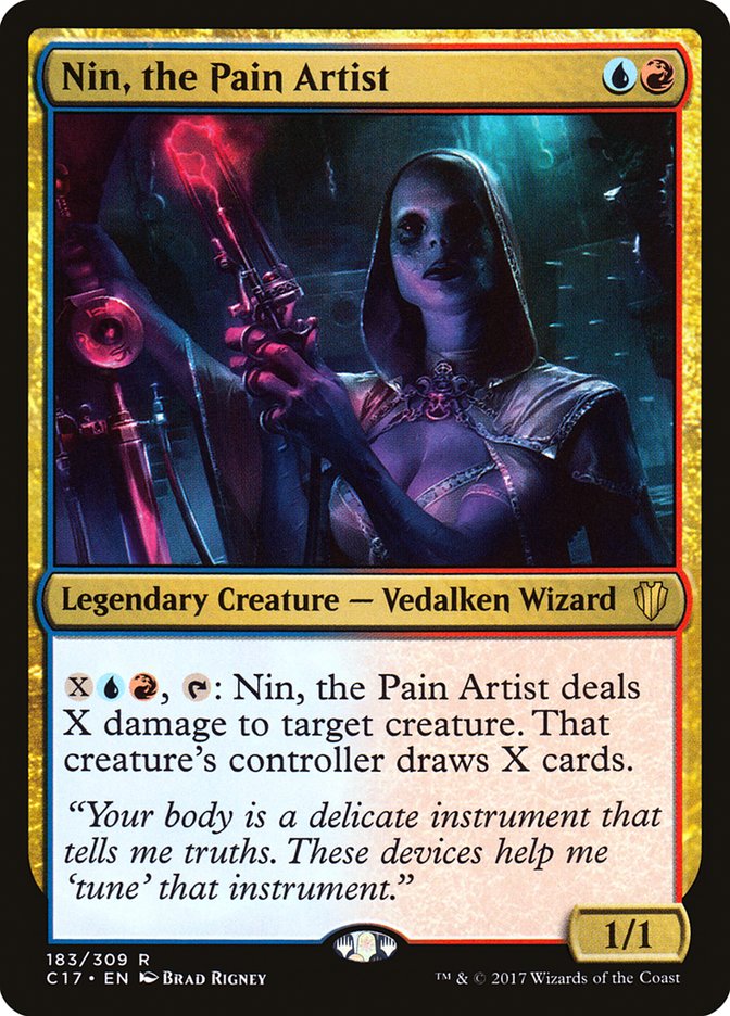 Nin, the Pain Artist [Commander 2017] | Silver Goblin