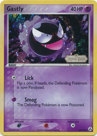 Gastly (52/92) (Stamped) [EX: Legend Maker] | Silver Goblin