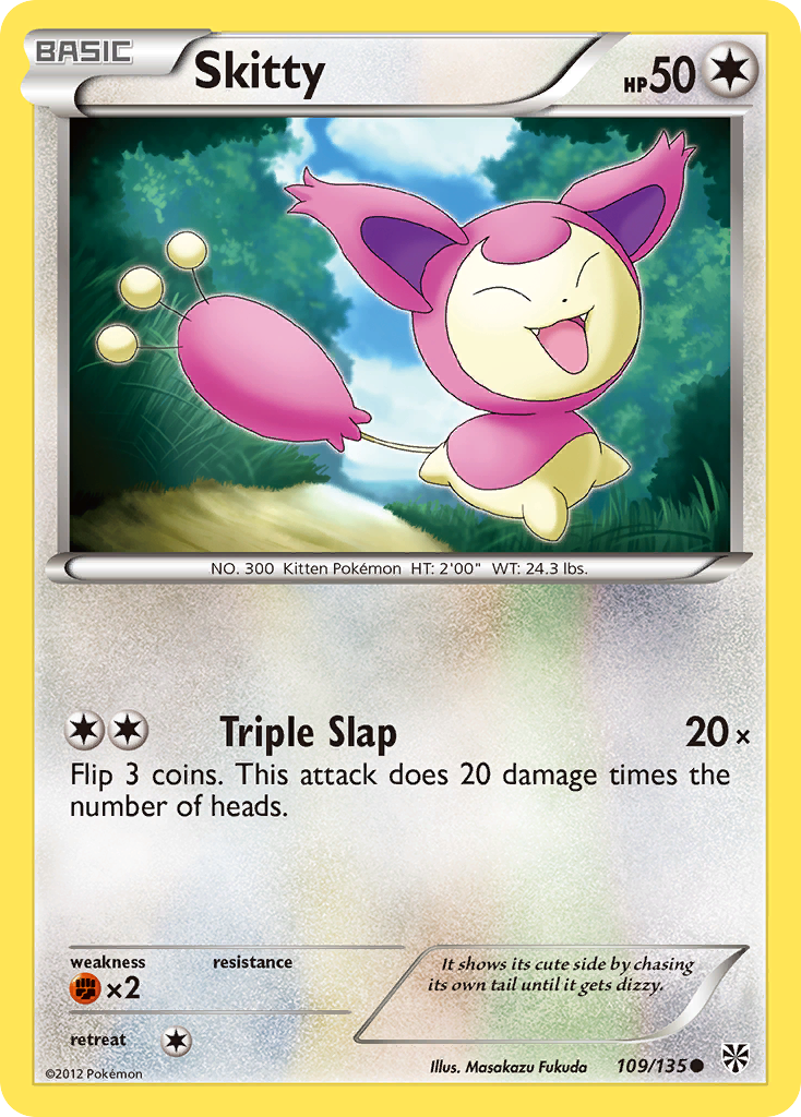 Skitty (109/135) [Black & White: Plasma Storm] | Silver Goblin