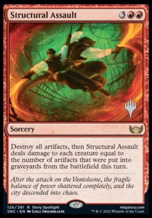 Structural Assault (Promo Pack) [Streets of New Capenna Promos] | Silver Goblin