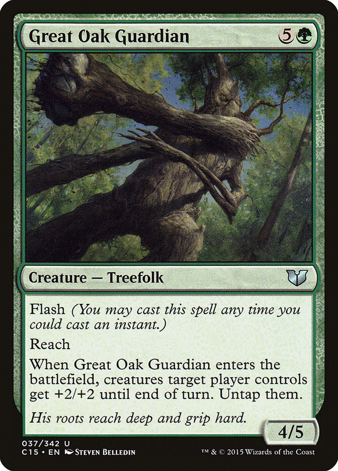 Great Oak Guardian [Commander 2015] | Silver Goblin