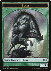 Elemental // Beast (019/036) Double-Sided Token [Commander 2014 Tokens] | Silver Goblin