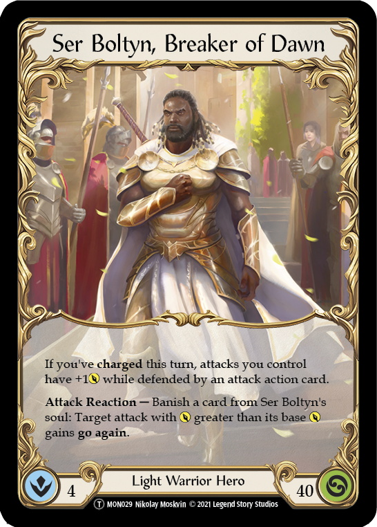 Ser Boltyn, Breaker of Dawn [U-MON029] Unlimited Edition Normal | Silver Goblin