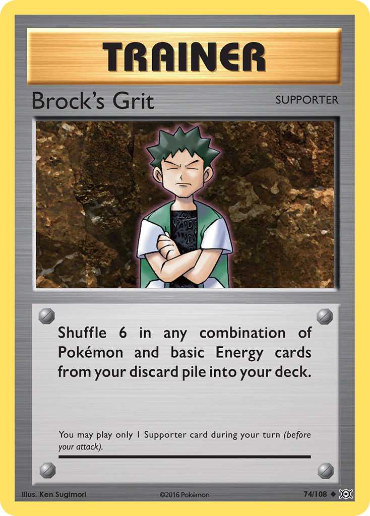 Brock's Grit (74/108) [XY: Evolutions] | Silver Goblin