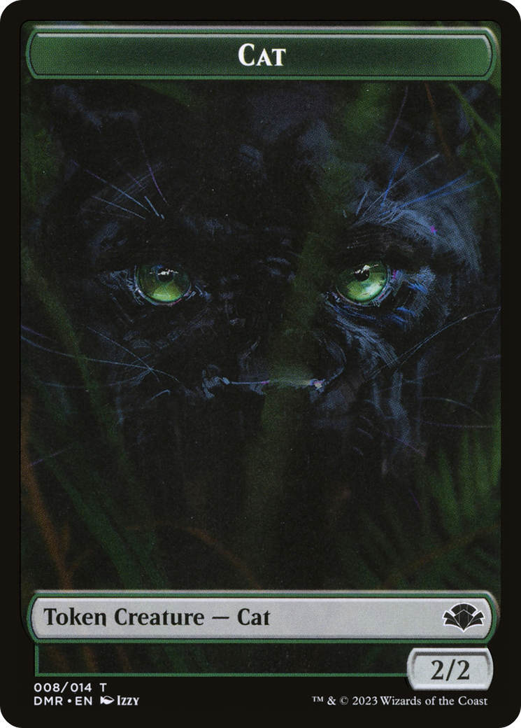 Cat Token (008) [Dominaria Remastered Tokens] | Silver Goblin
