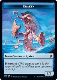 Kraken // Satyr Double-Sided Token [Theros Beyond Death Tokens] | Silver Goblin