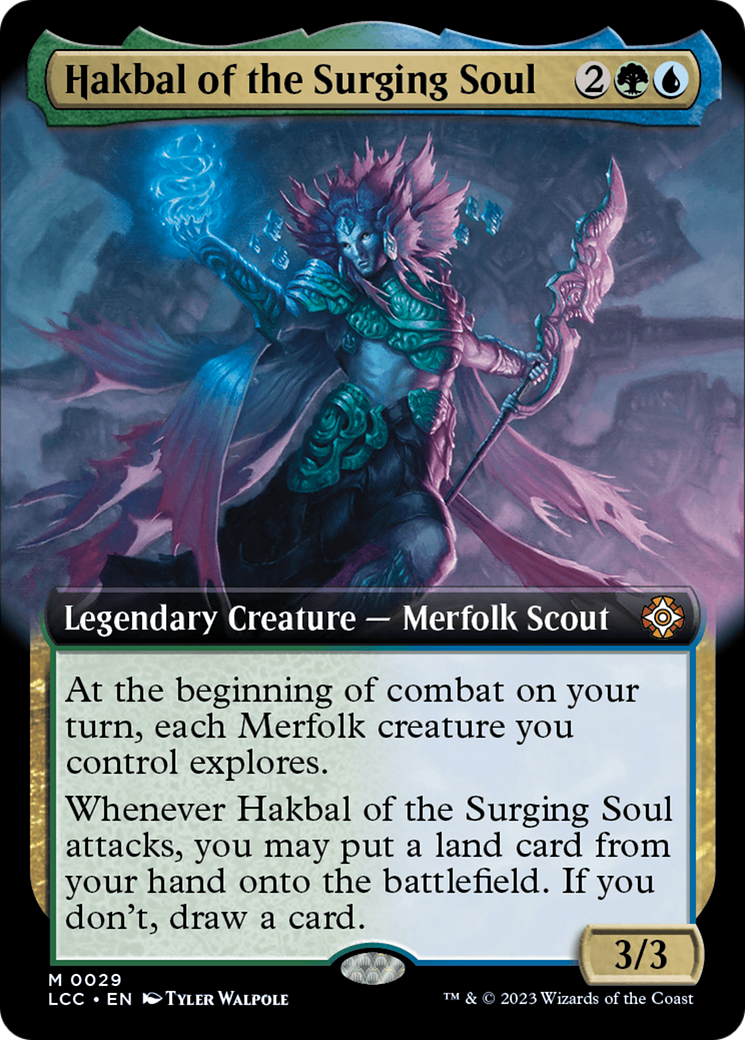 Hakbal of the Surging Soul (Extended Art) [The Lost Caverns of Ixalan Commander] | Silver Goblin