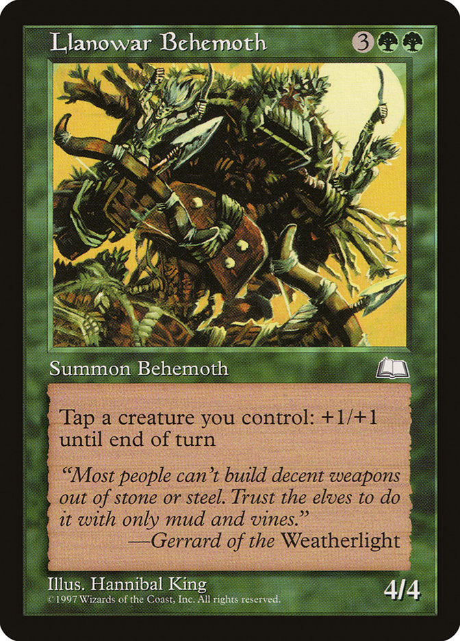 Llanowar Behemoth [Weatherlight] | Silver Goblin