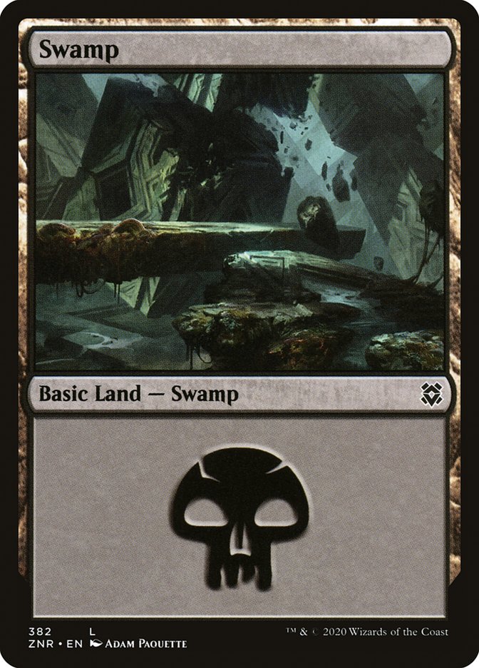 Swamp (382) [Zendikar Rising] | Silver Goblin
