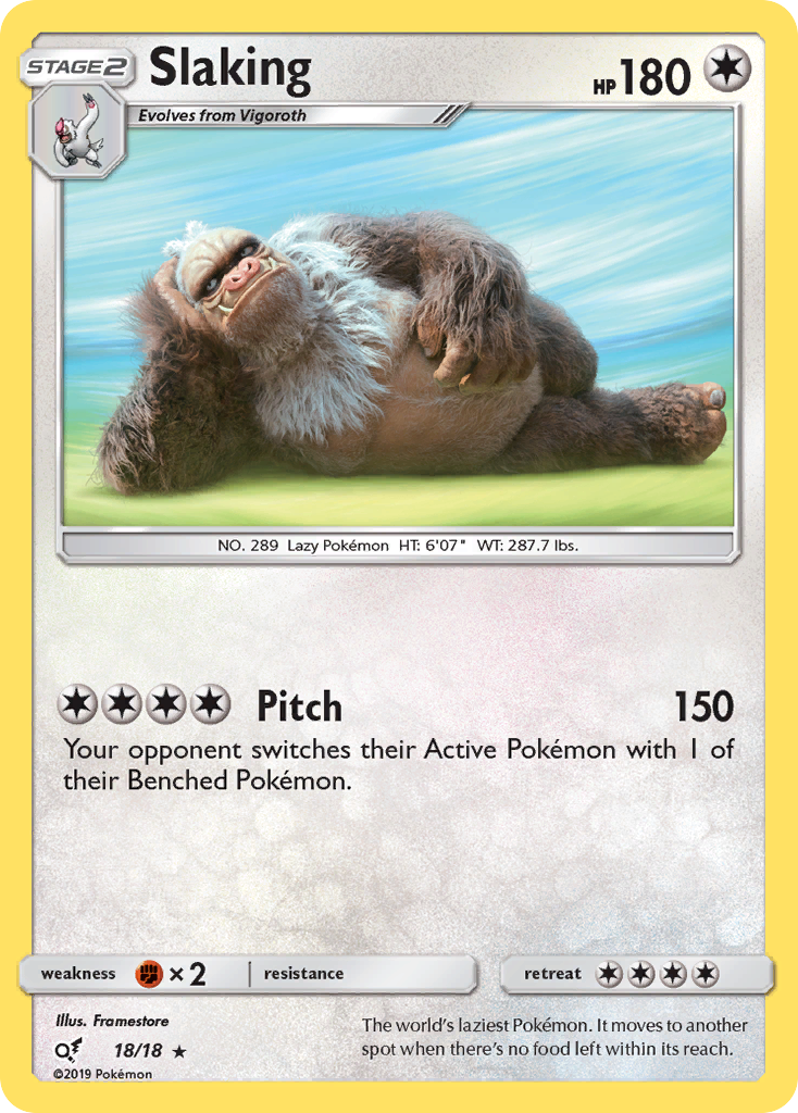 Slaking (18/18) [Sun & Moon: Detective Pikachu] | Silver Goblin