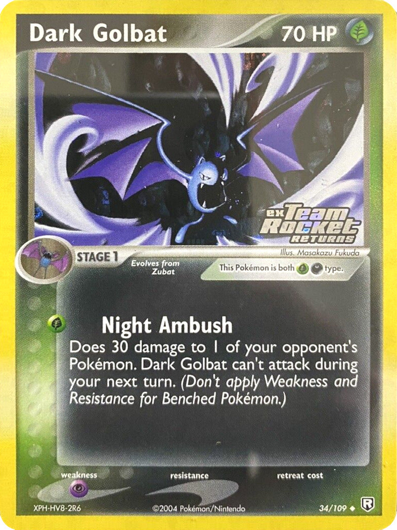 Dark Golbat (34/109) (Stamped) [EX: Team Rocket Returns] | Silver Goblin