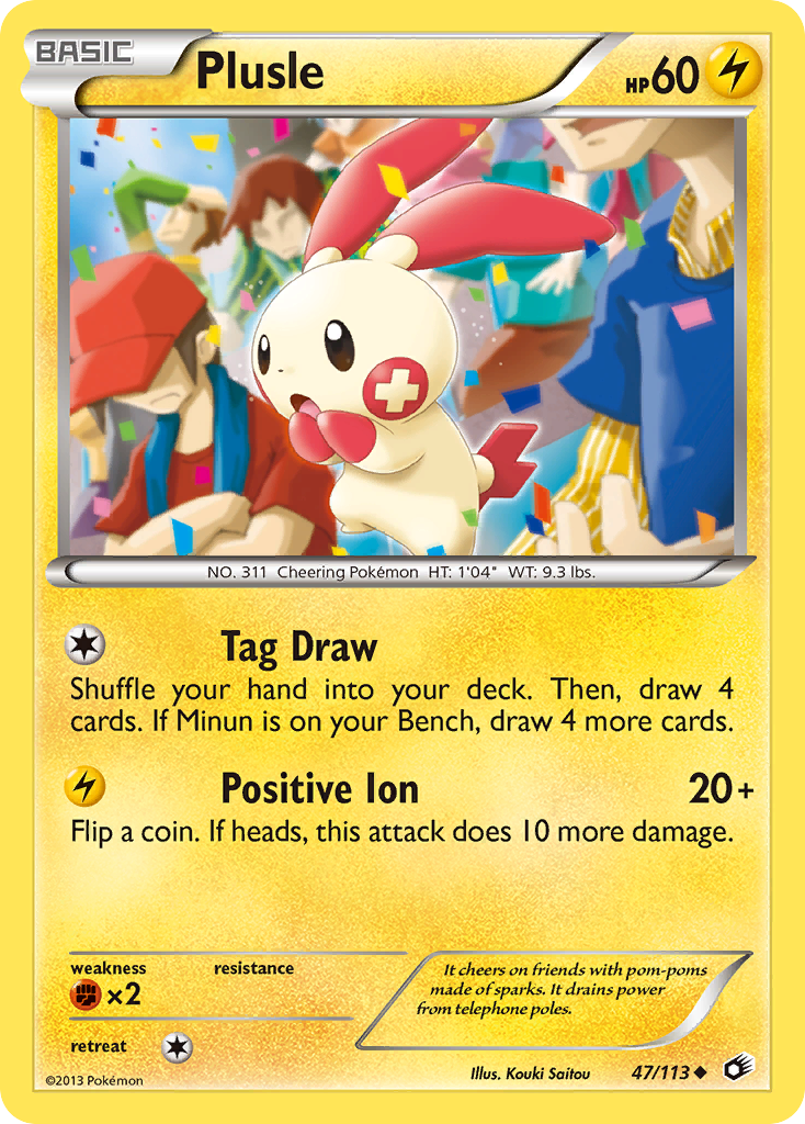 Plusle (47/113) [Black & White: Legendary Treasures] | Silver Goblin