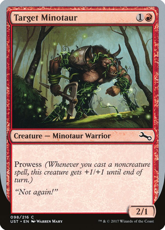 Target Minotaur (Vine Art) [Unstable] | Silver Goblin