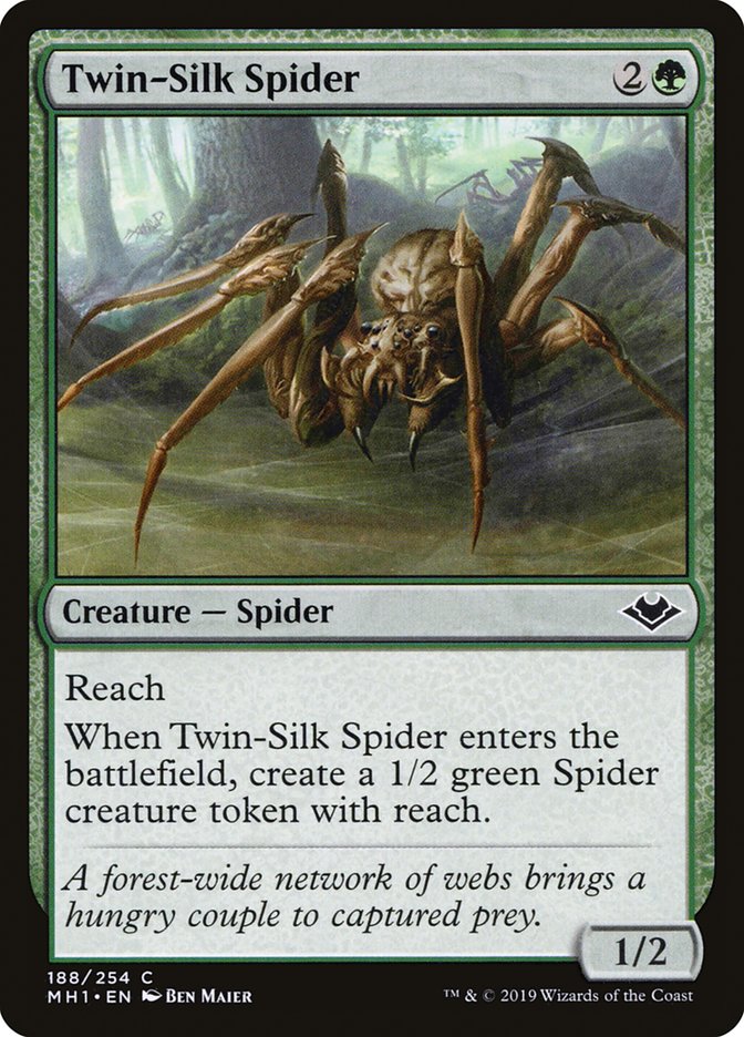 Twin-Silk Spider [Modern Horizons] | Silver Goblin