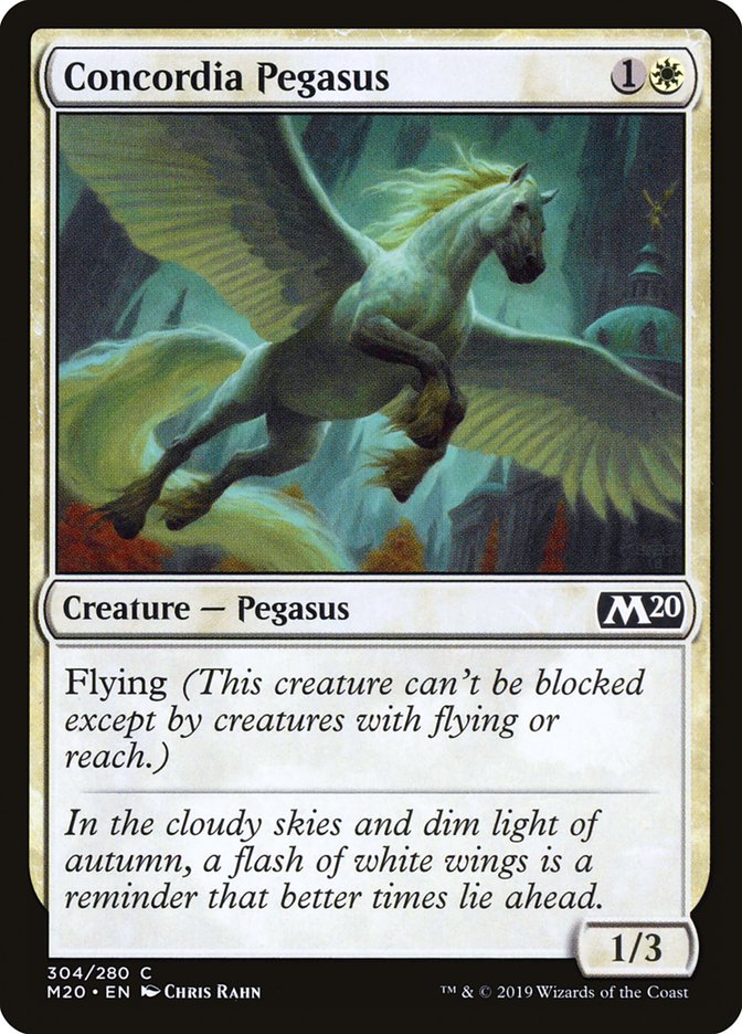 Concordia Pegasus [Core Set 2020] | Silver Goblin