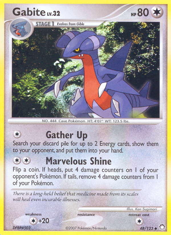 Gabite (48/123) [Diamond & Pearl: Mysterious Treasures] | Silver Goblin