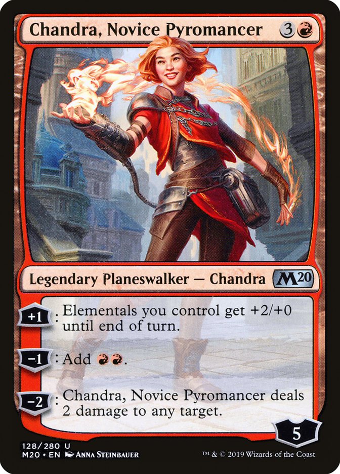 Chandra, Novice Pyromancer [Core Set 2020] | Silver Goblin