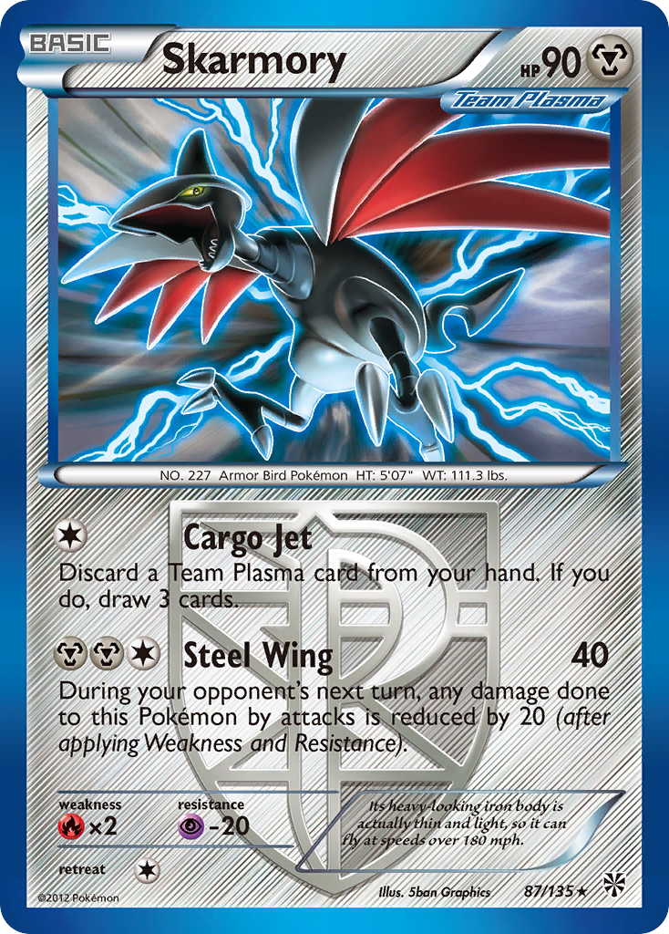 Skarmory (87/135) [Black & White: Plasma Storm] | Silver Goblin