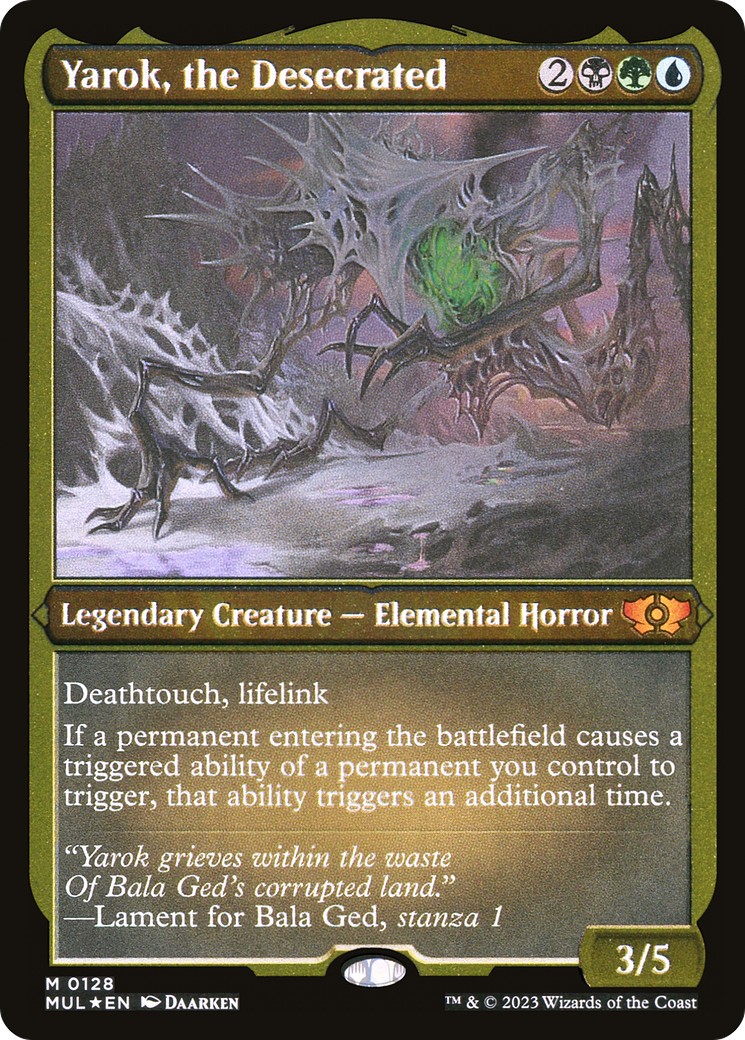 Yarok, the Desecrated (Foil Etched) [Multiverse Legends] | Silver Goblin