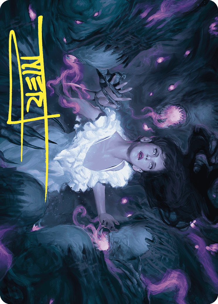 Neva, Stalked by Nightmares Art Card (Gold-Stamped Signature) [Wilds of Eldraine Art Series] | Silver Goblin