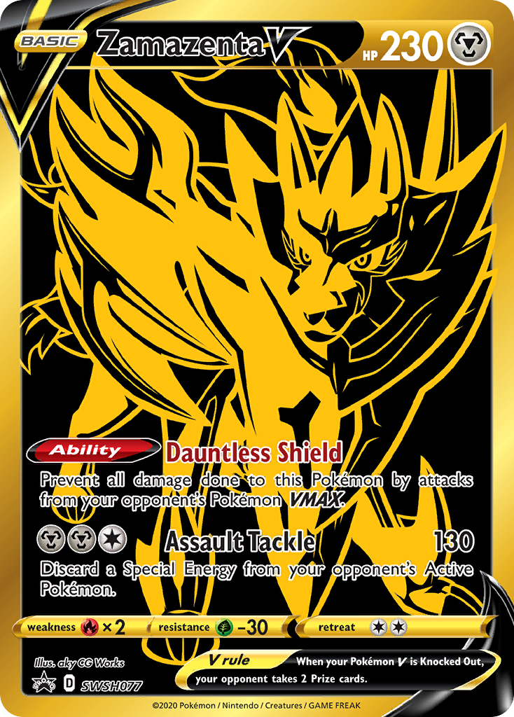Zamazenta V (SWSH077) [Sword & Shield: Black Star Promos] | Silver Goblin
