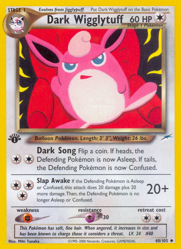 Dark Wigglytuff (40/105) [Neo Destiny 1st Edition] | Silver Goblin