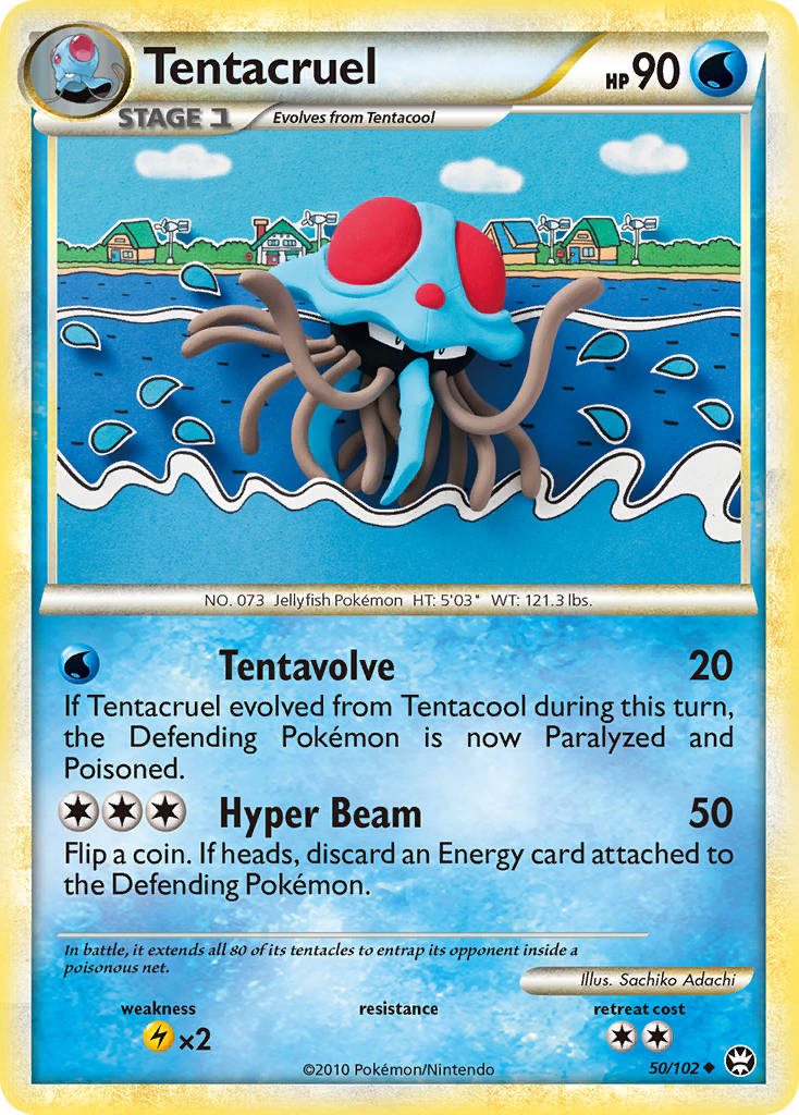 Tentacruel (50/102) [HeartGold & SoulSilver: Triumphant] | Silver Goblin