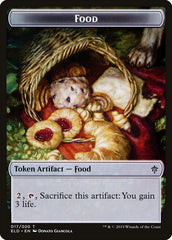 Rat // Food (17) Double-Sided Token [Throne of Eldraine Tokens] | Silver Goblin