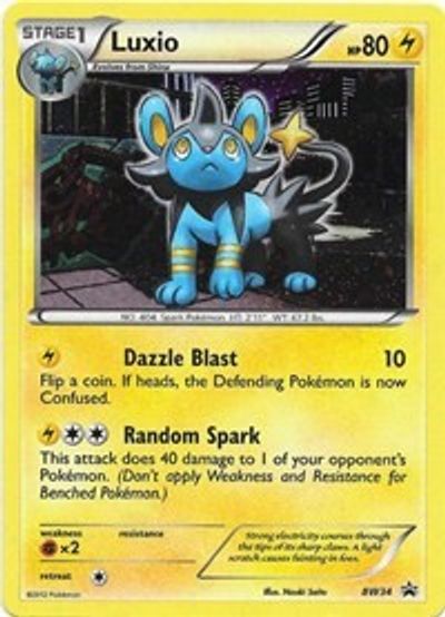 Luxio (BW34) (Cosmos Holo) [Black & White: Black Star Promos] | Silver Goblin