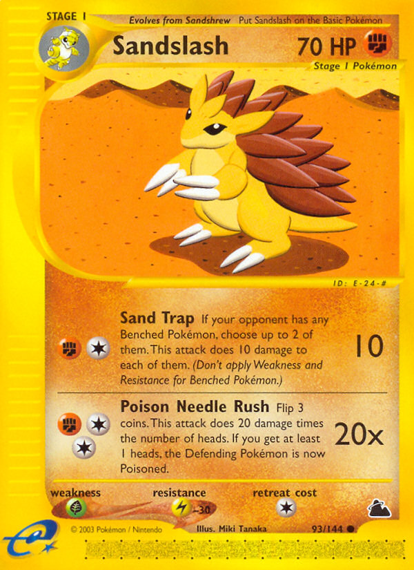 Sandslash (93/144) [Skyridge] | Silver Goblin