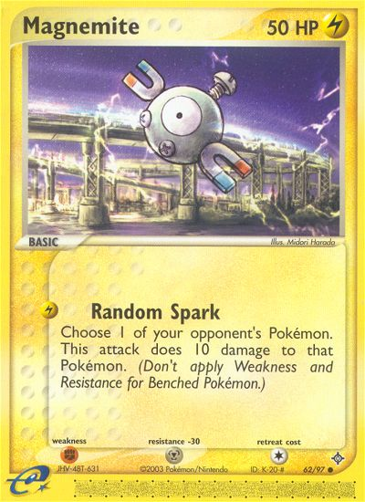 Magnemite (62/97) [EX: Dragon] | Silver Goblin